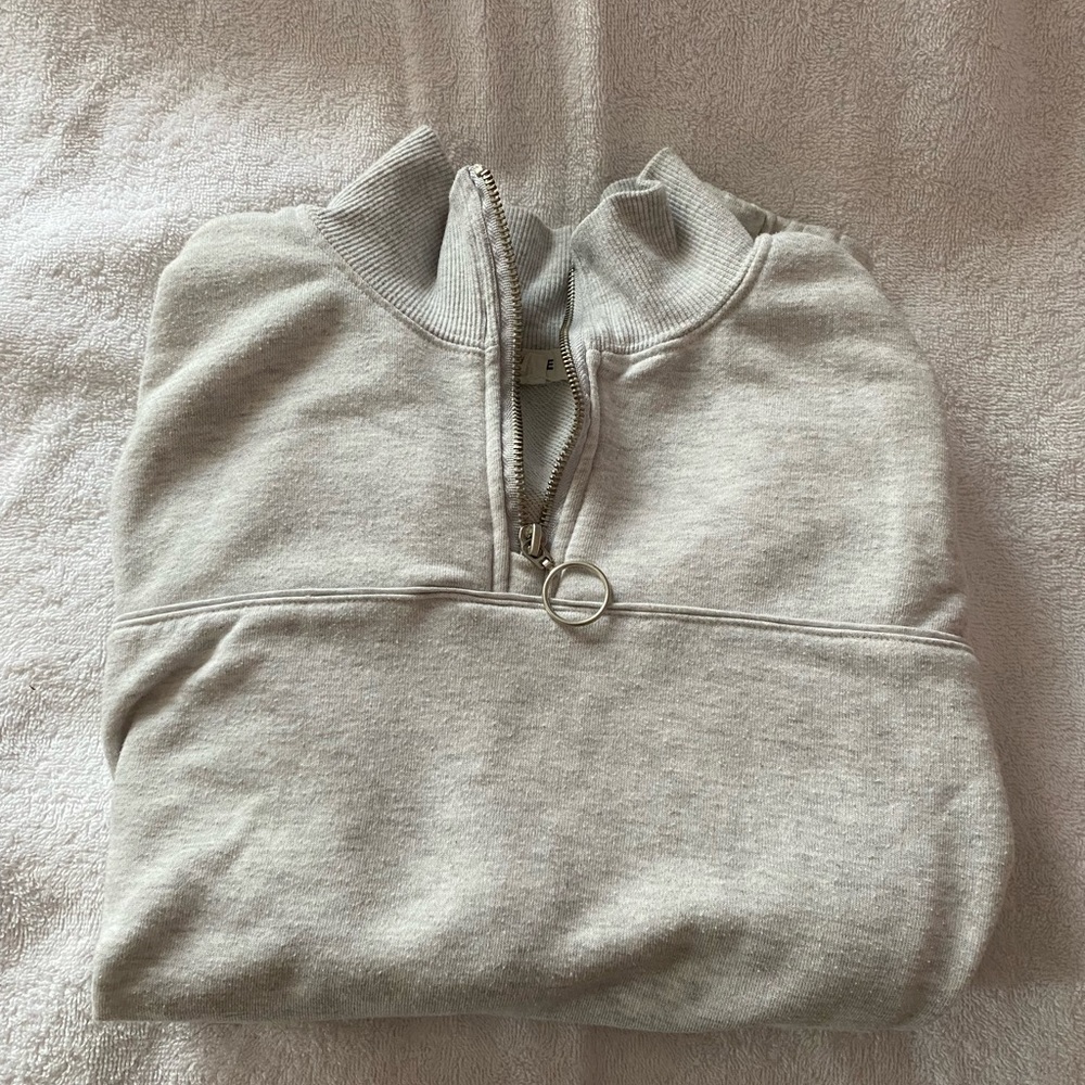 slightly cropped quarter zip from garage